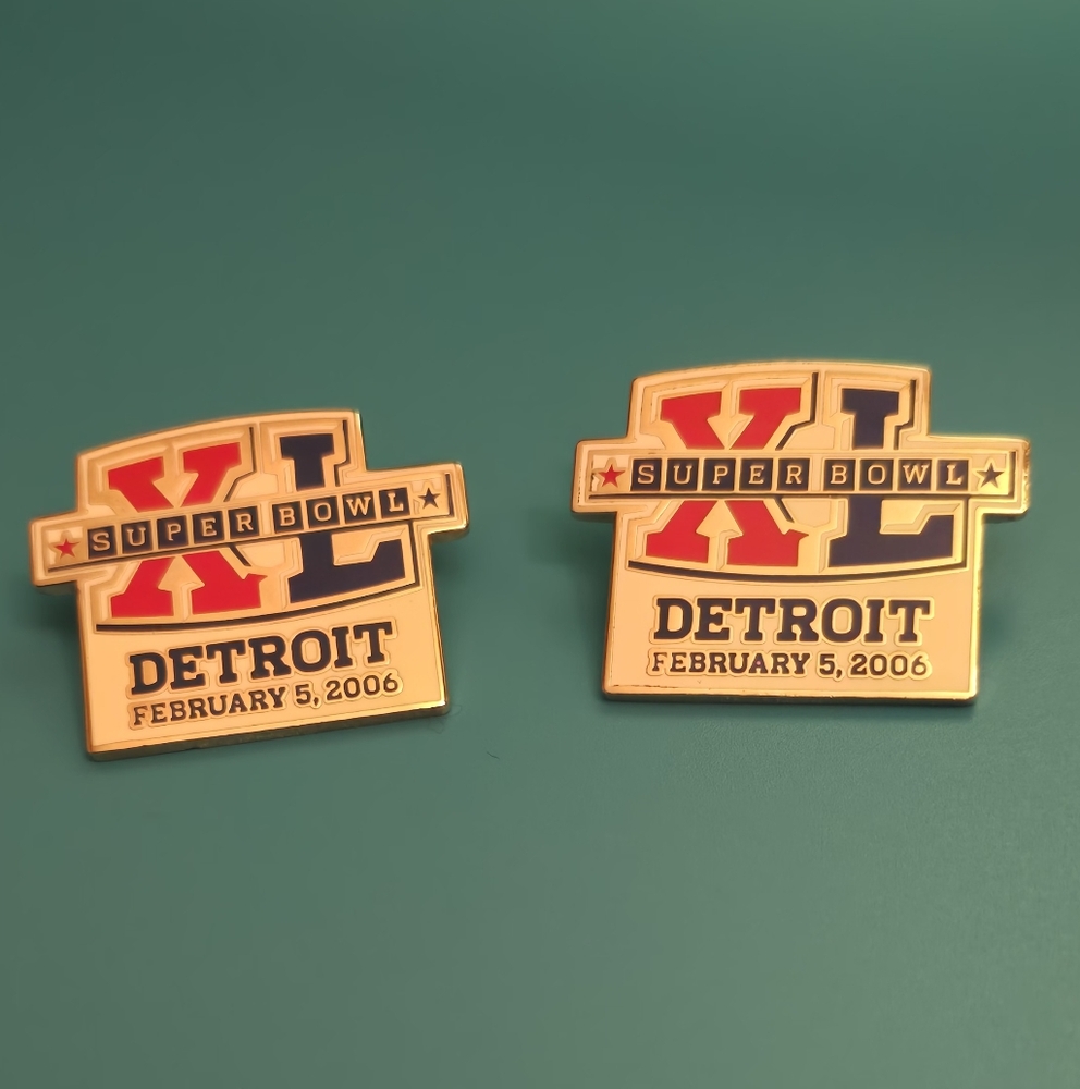 Super Bowl XL Detroit Pins